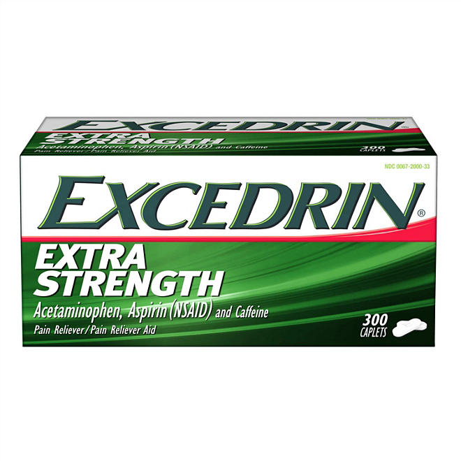 Excedrin Extra Strength Pain Reliever Caplets, 300 Ct. Great Price